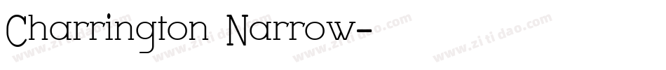 Charrington Narrow字体转换